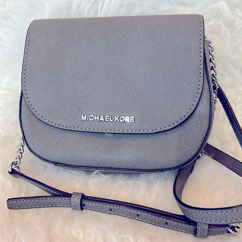 MICHAEL Michael KORS Saffiano Leather Shoulder Bag